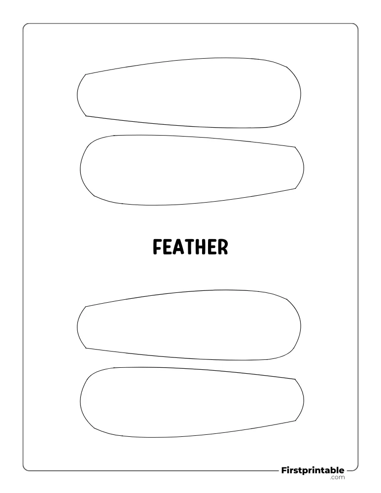 Build Your Own Turkey Feather Template