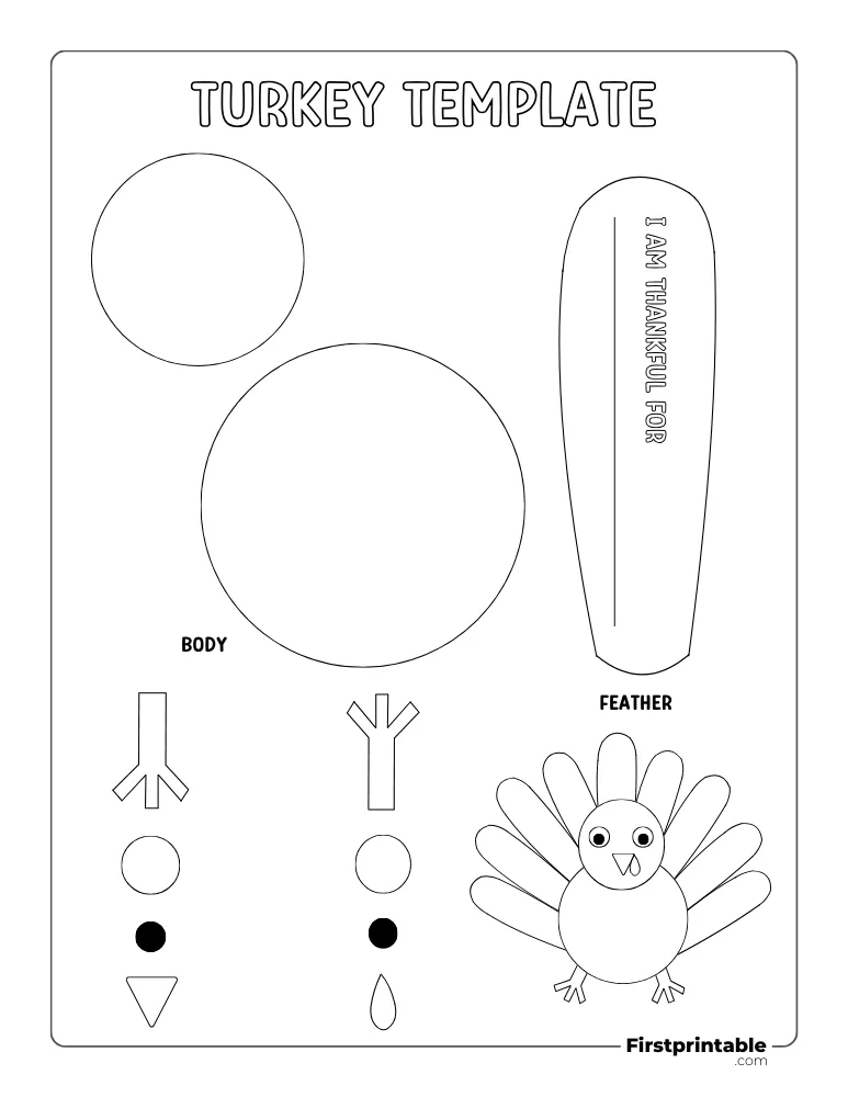 Build your Own Turkey - I am Thankful