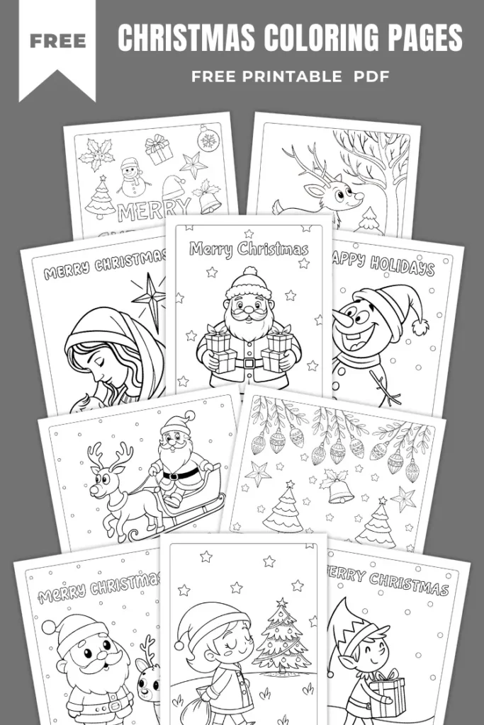 Christmas Coloring Pages | 35+ Free Printable PDFs