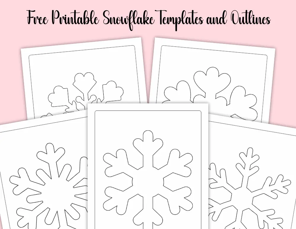 Free Printable Snowflake Templates and Outlines