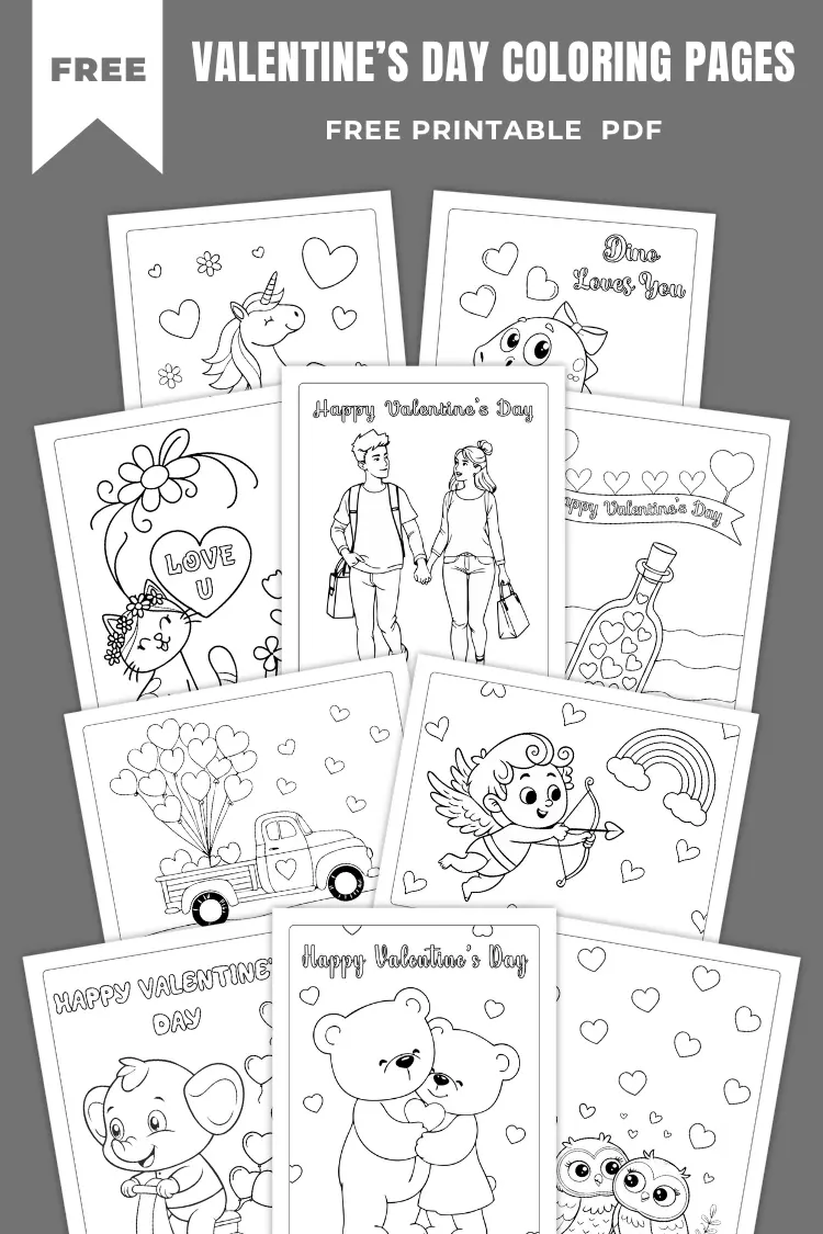 Free Printable Valentine’s Day Coloring Pages