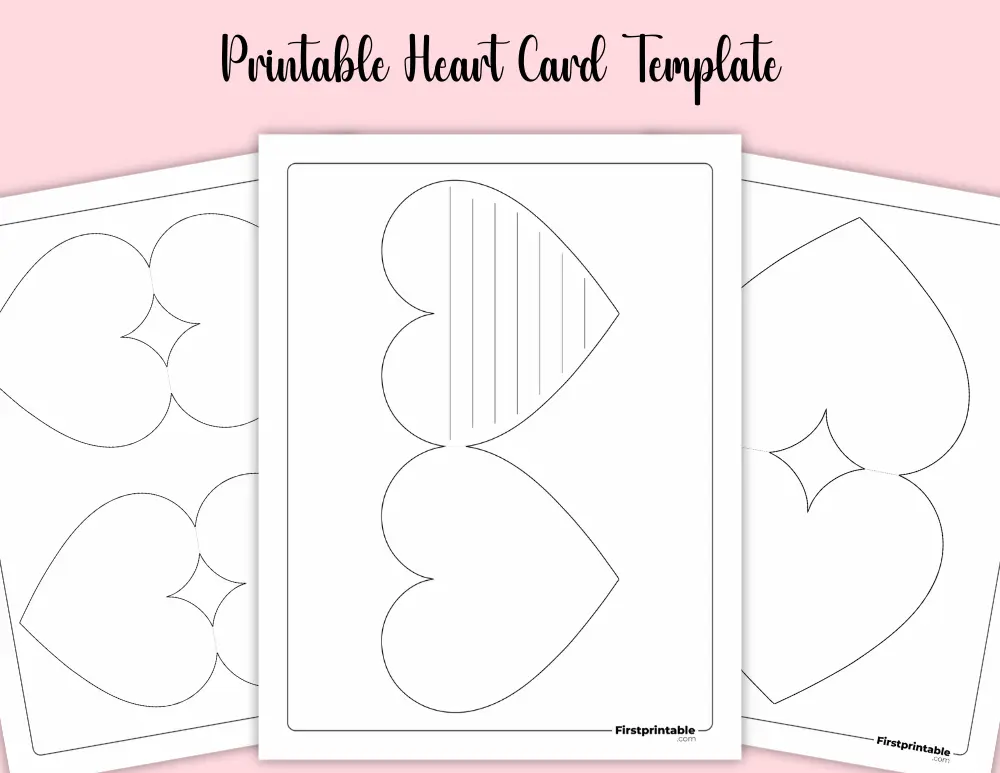 Printable Heart Card Template