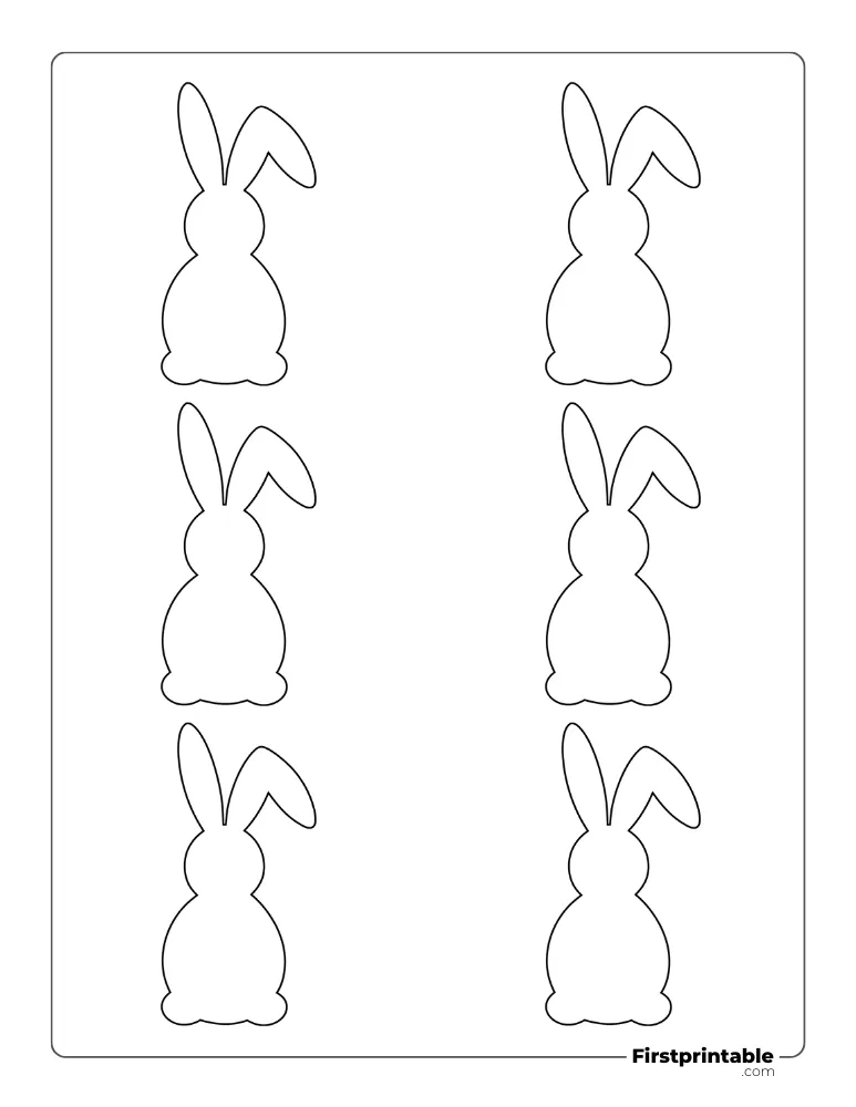 Bunny Template - Small Outline