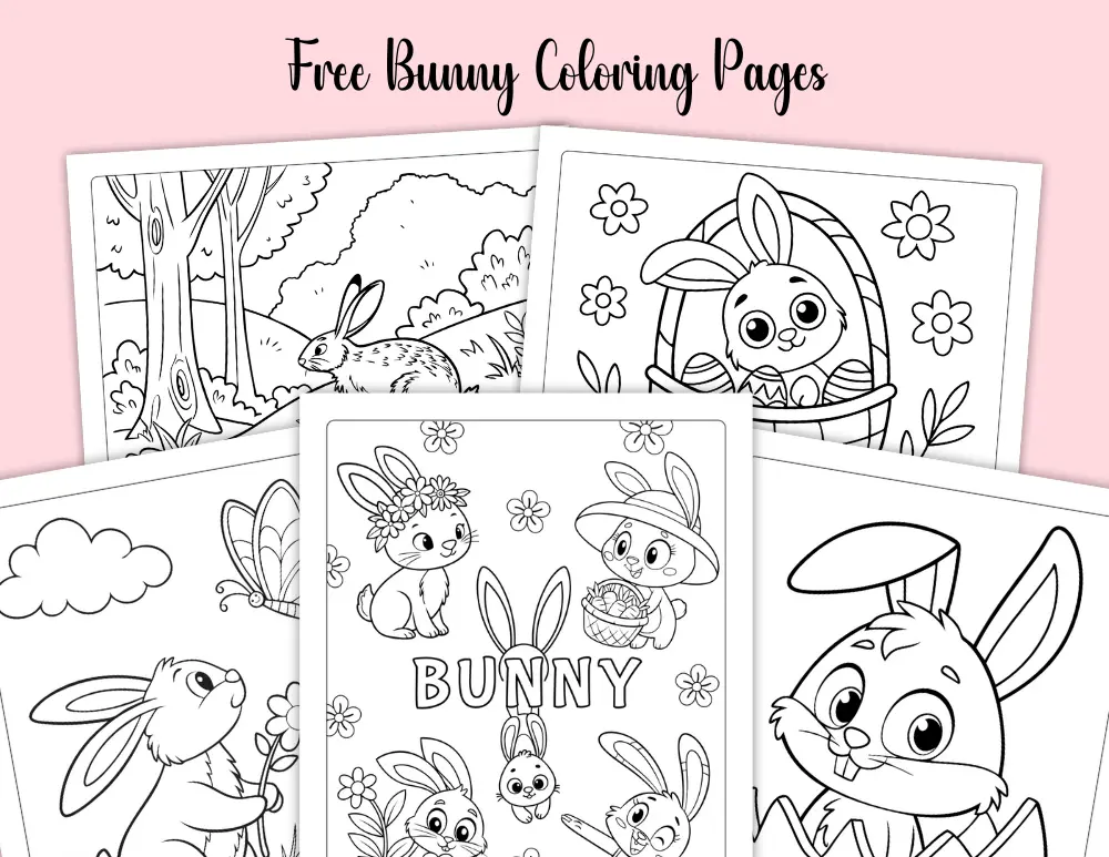 Free Bunny Coloring Pages