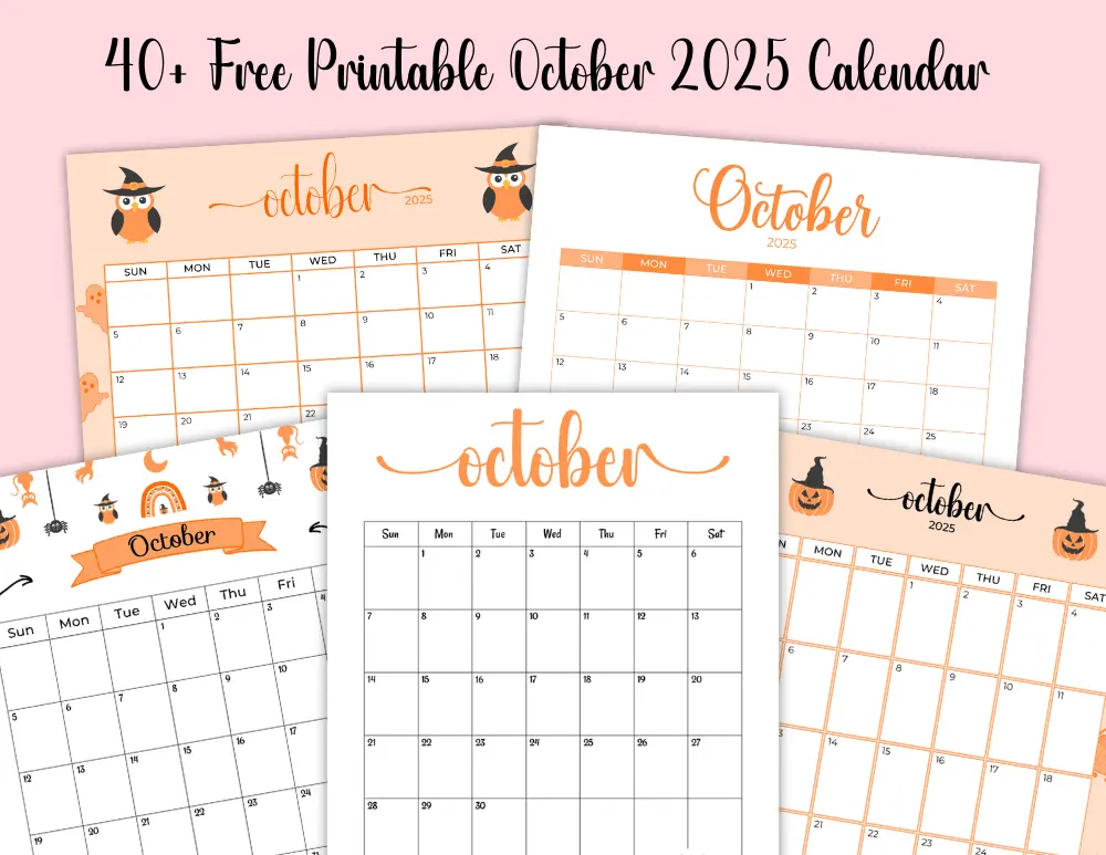 Free October 2025 Calendar