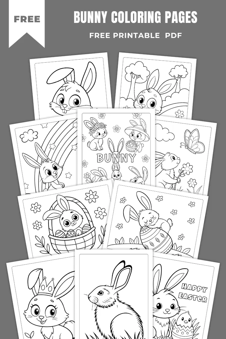 Free Printable Bunny Coloring Pages