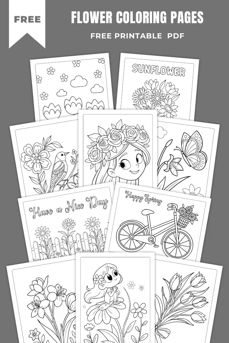 Free Printable Flower Coloring Pages