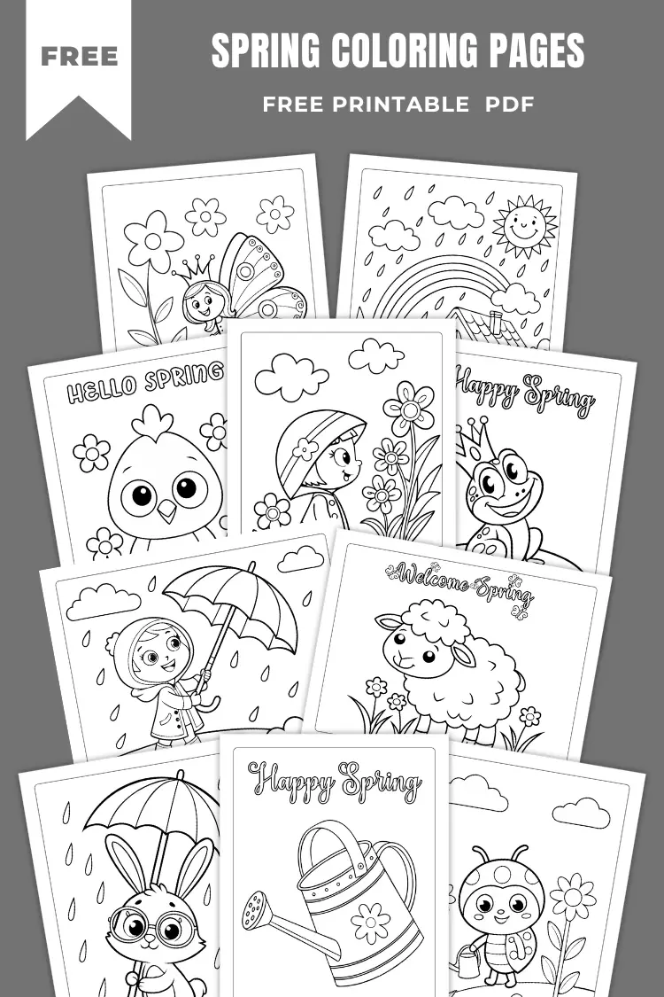 Spring Coloring Pages | 120+ Free Printable PDFs