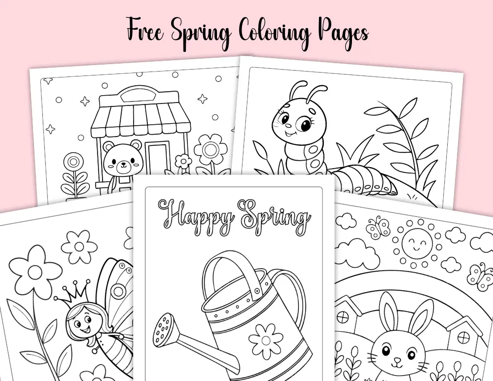 Free Spring Coloring Pages