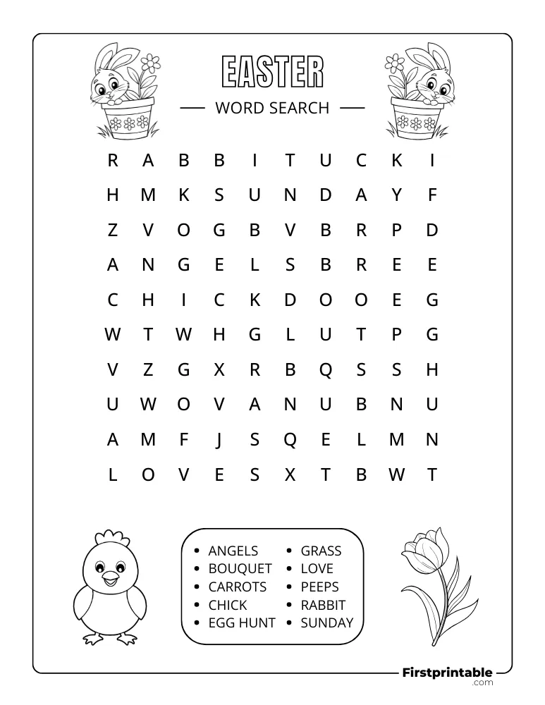 Easter Word Search - Easy 02