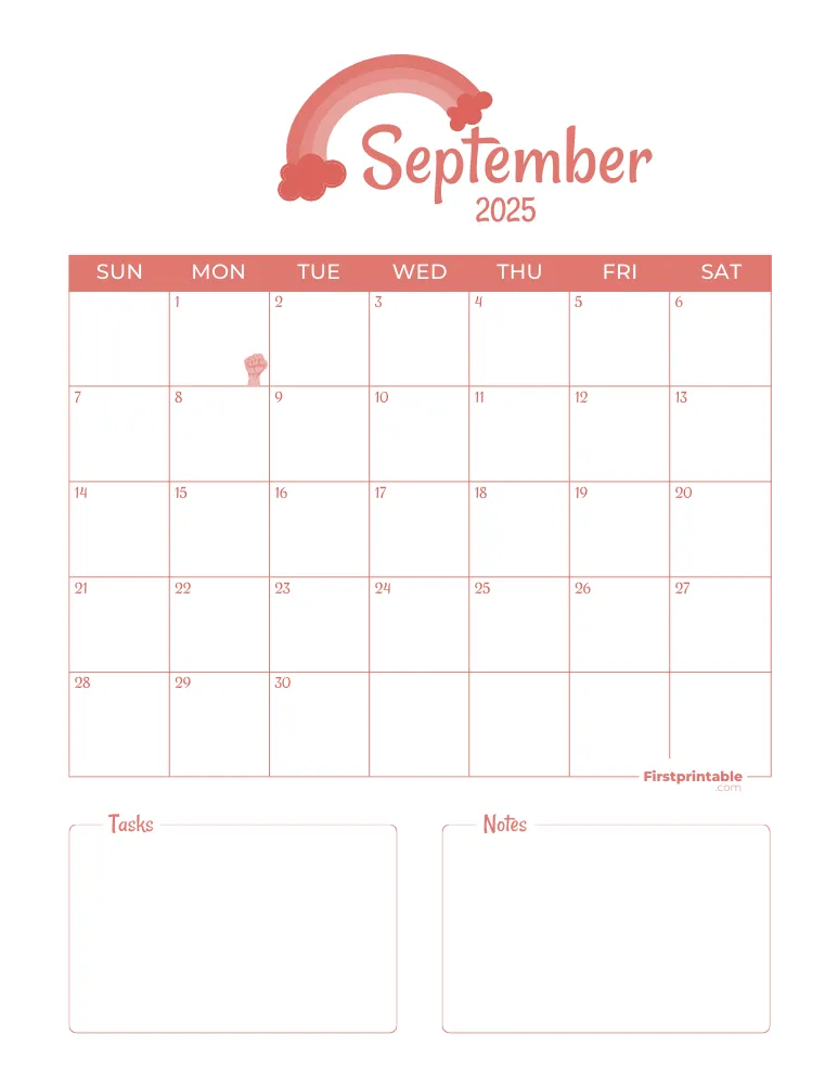 Printable September Calendar 2025 Template 03