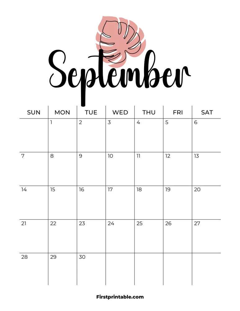 Printable September Calendar 2025 Template 16