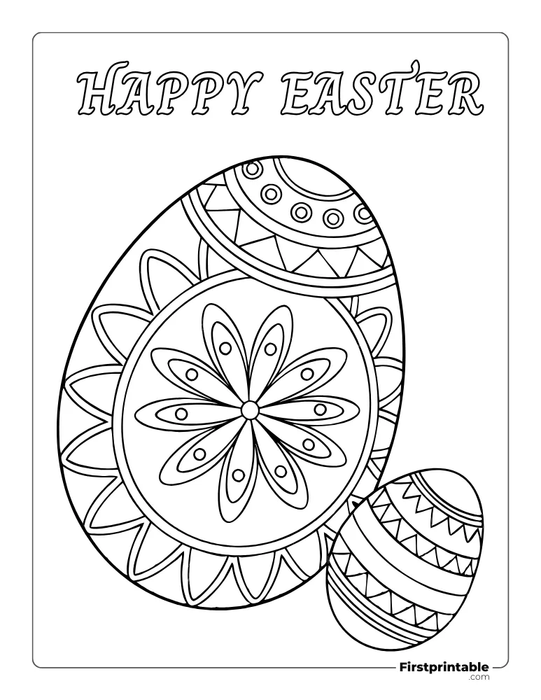 Mandala Pattern Easter Eggs 