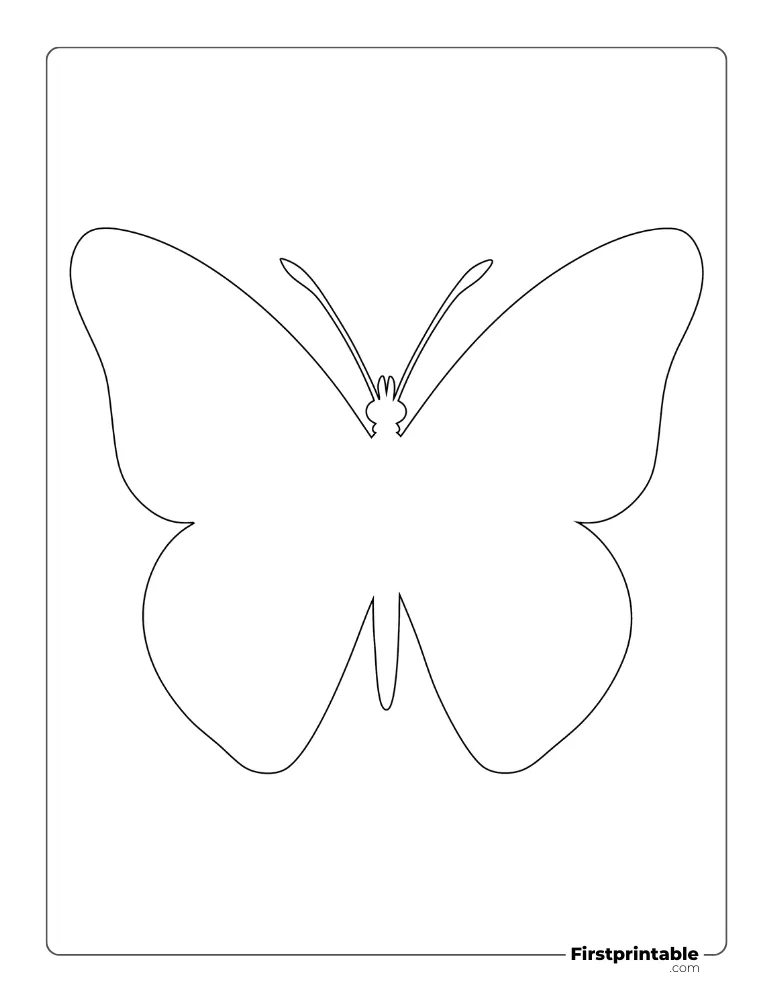 Butterfly Templates Outlines 50 Free PDF Printables Butterfly Templates Outlines 50 Free PDF Printables