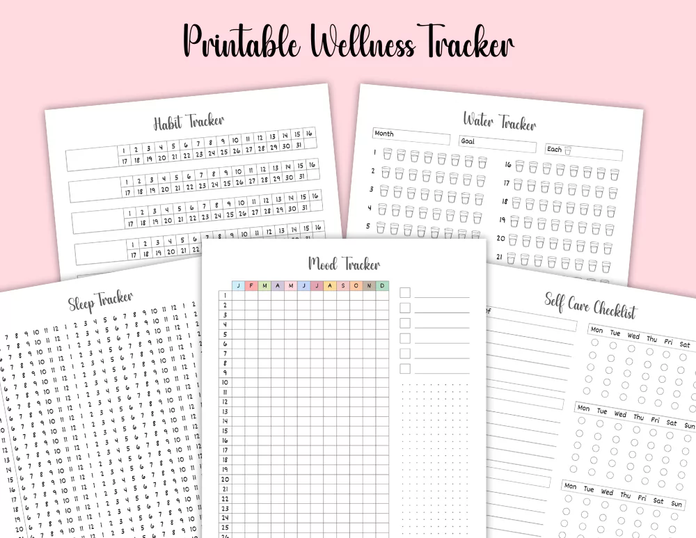 Free Printable Wellness Tracker