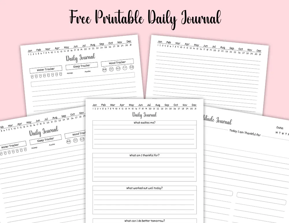 Printable Daily Journal