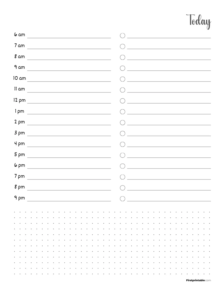 Printable Daily Planner Template 33