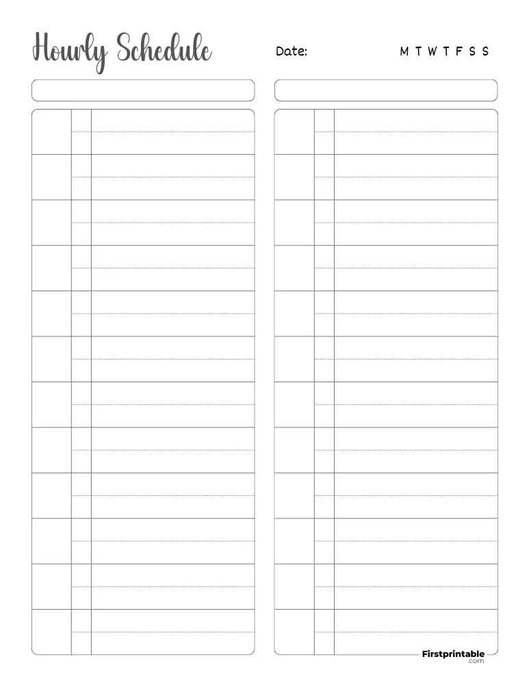 Printable Daily Planner Template 41