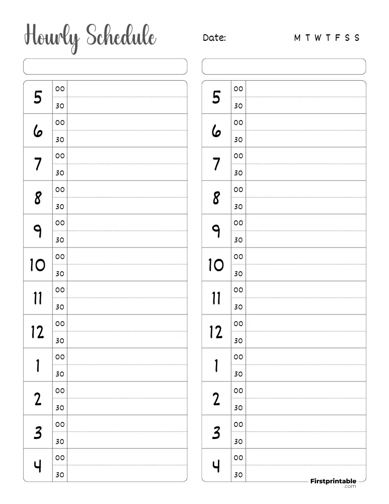 Printable Daily Planner Template 42