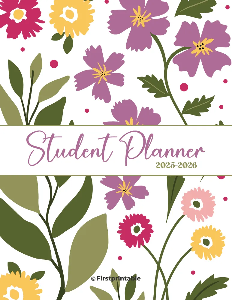 2025 - 26 Student Planner Custom Cover 03 - Front