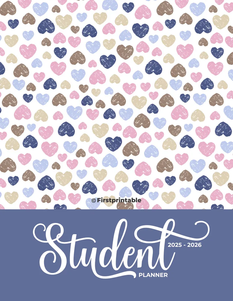 2025 - 26 Student Planner Custom Cover 06 - Front