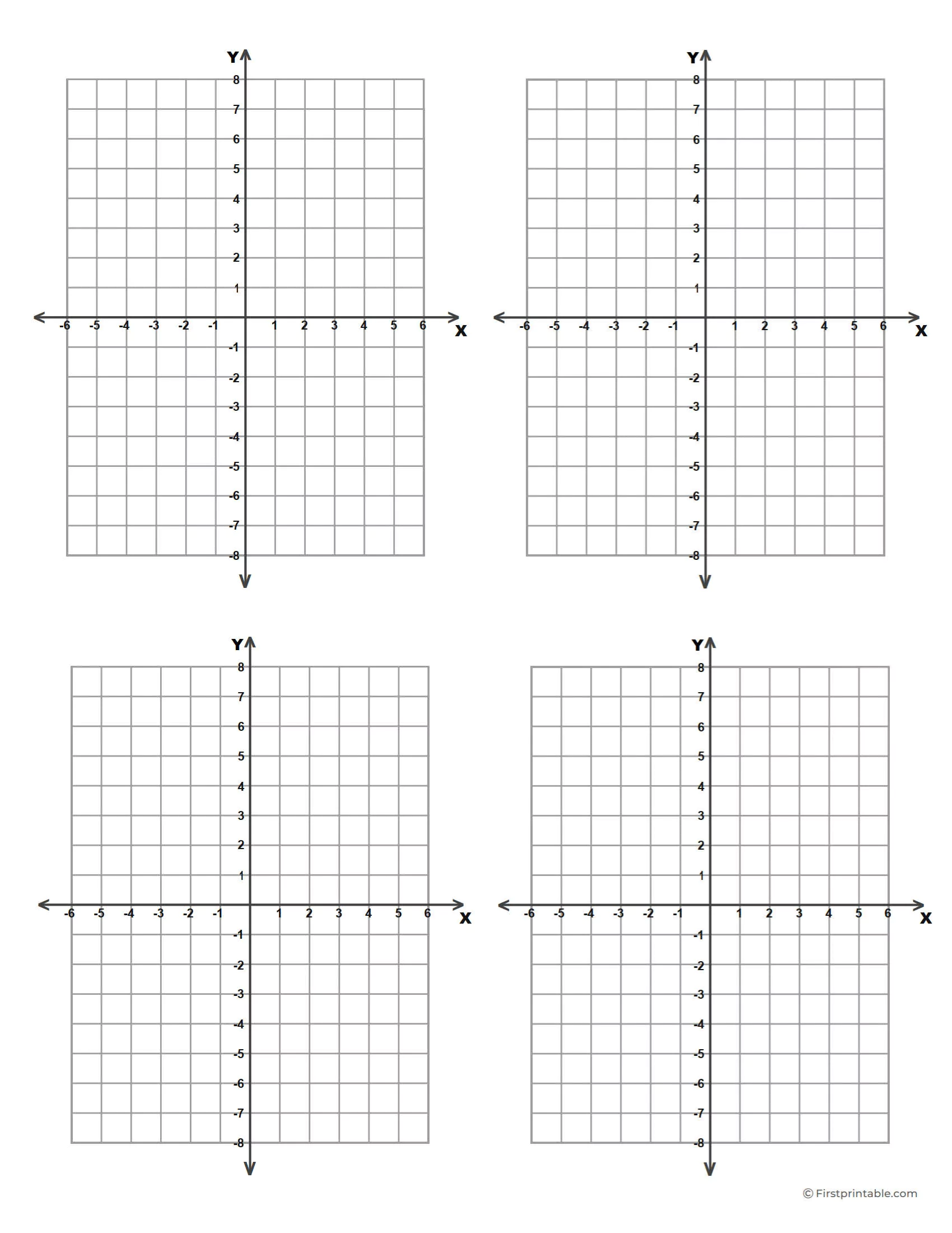 Four Quadrant - Four Per Page