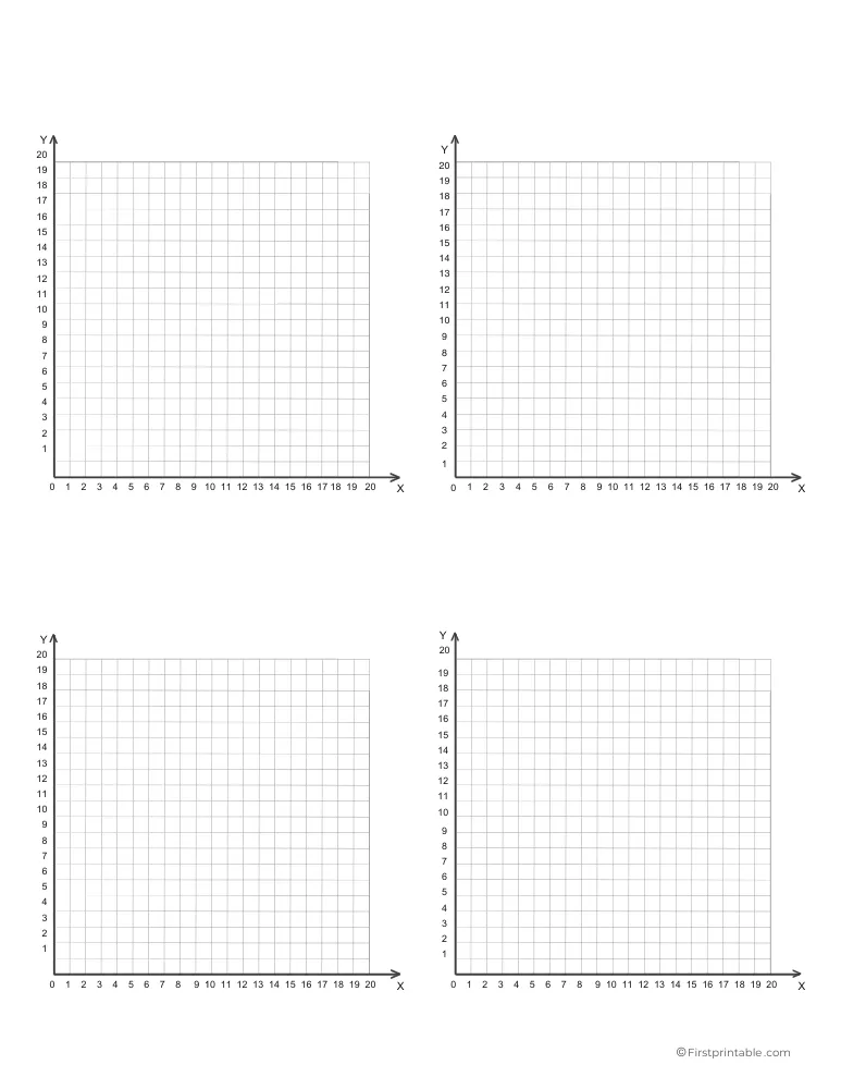 Single Quadrant - Four Per Page