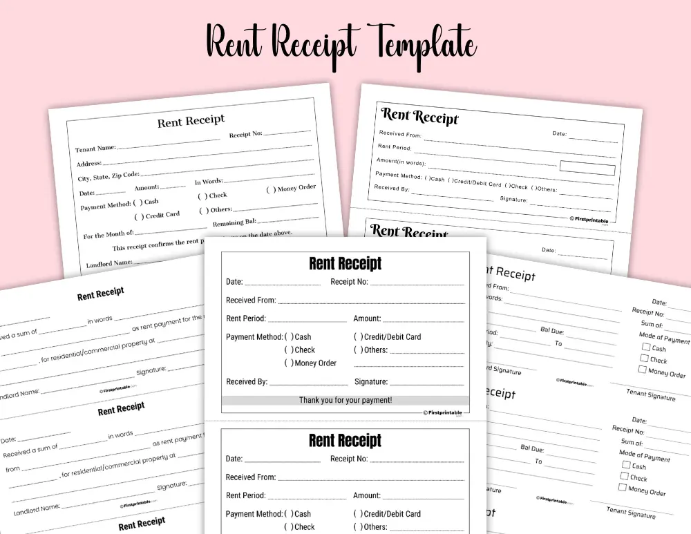 Rent Receipt Template Rent Receipt Template