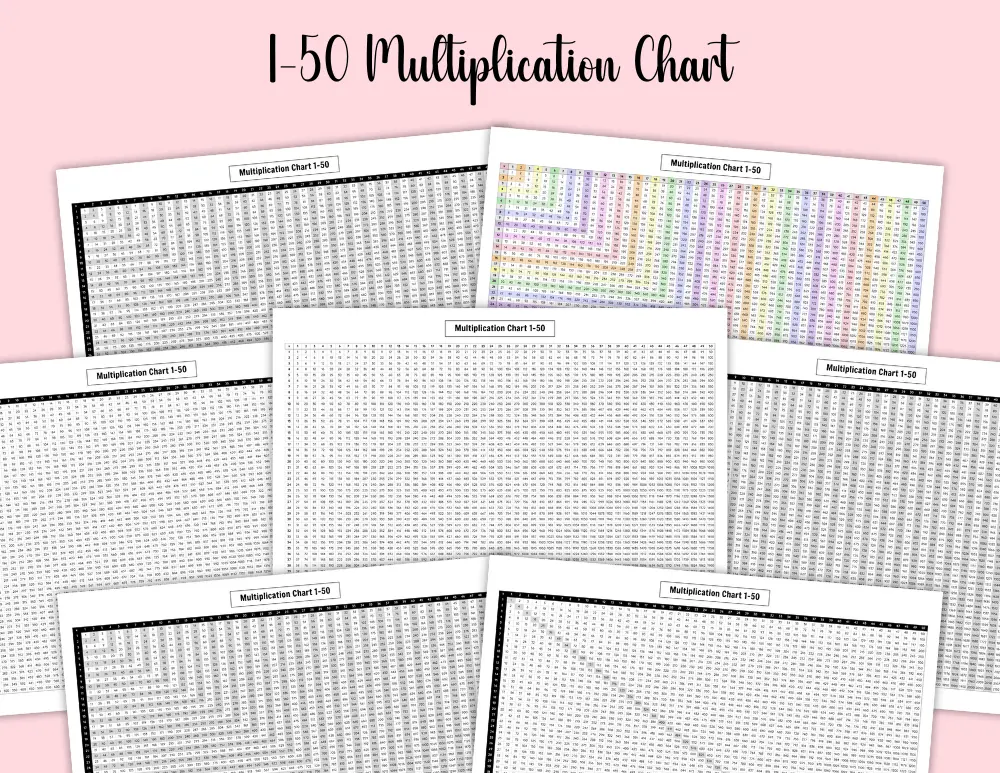 1-50 Multiplication Chart 1-50 Multiplication Chart