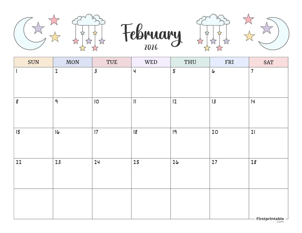 February 2026 Printable Calendar