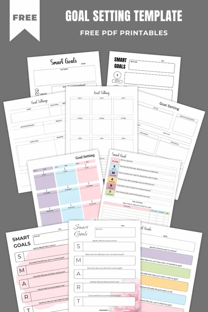 Goal Setting Template | 15+ Free PDF Printables