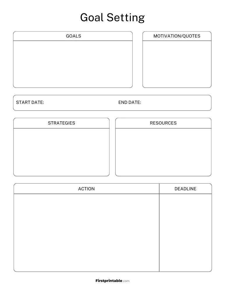 Goal Setting Template 06