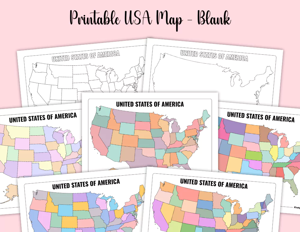Printable Blank US Maps Printable Blank US Maps