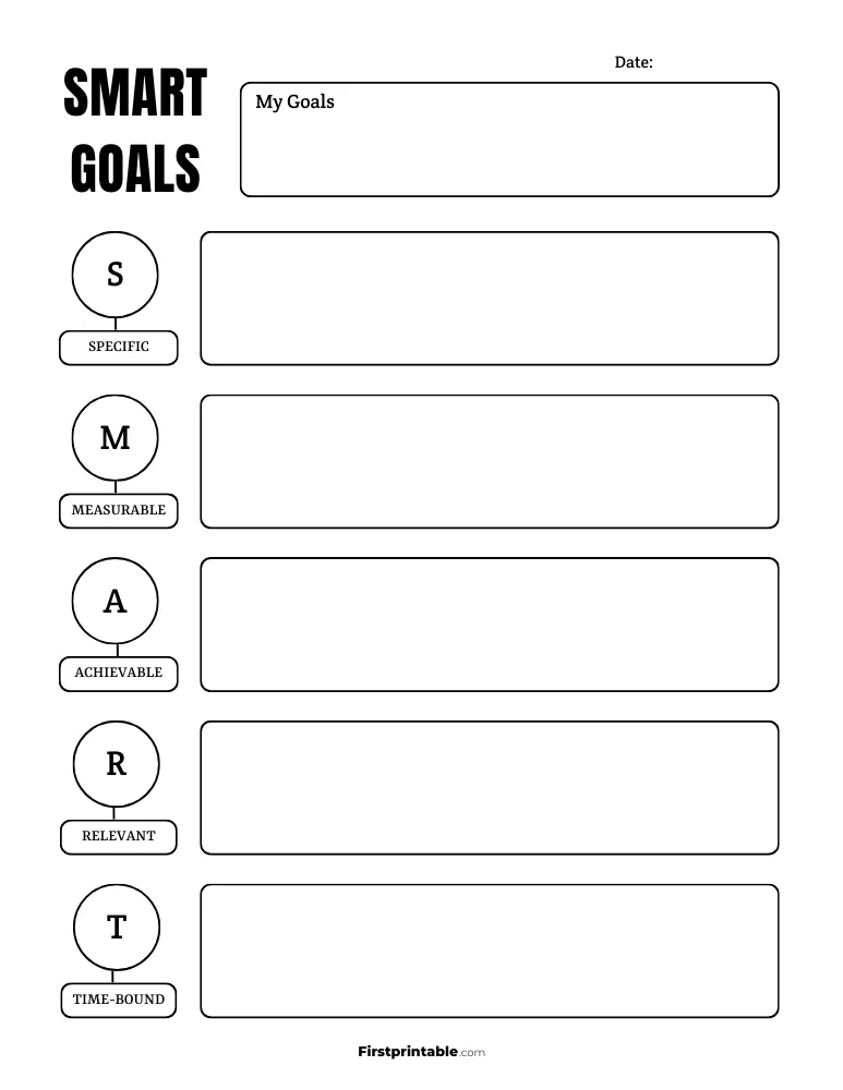 Smart Goal Setting Template 03