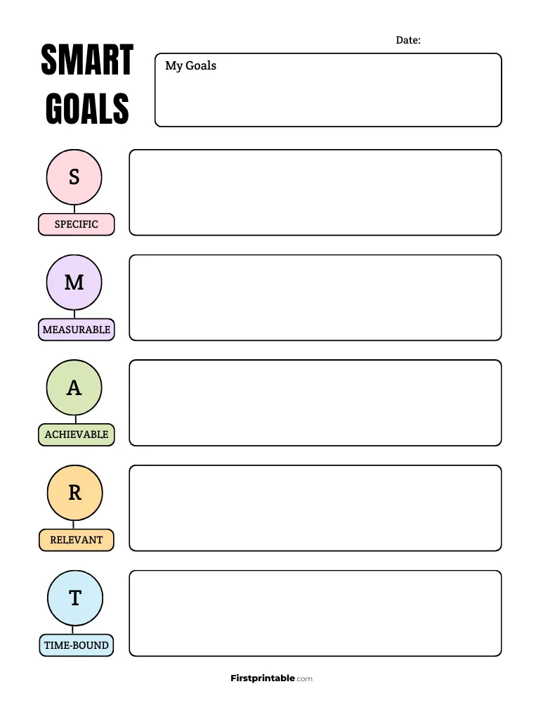 Smart Goal Setting Template 04