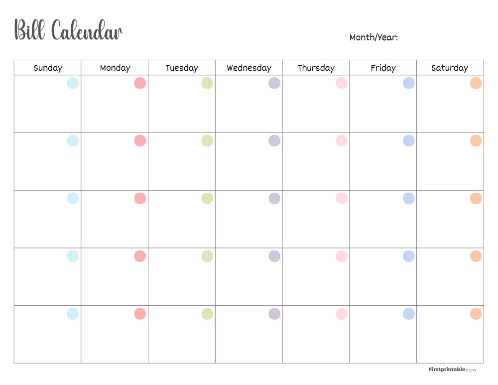 Bill Calendar 03