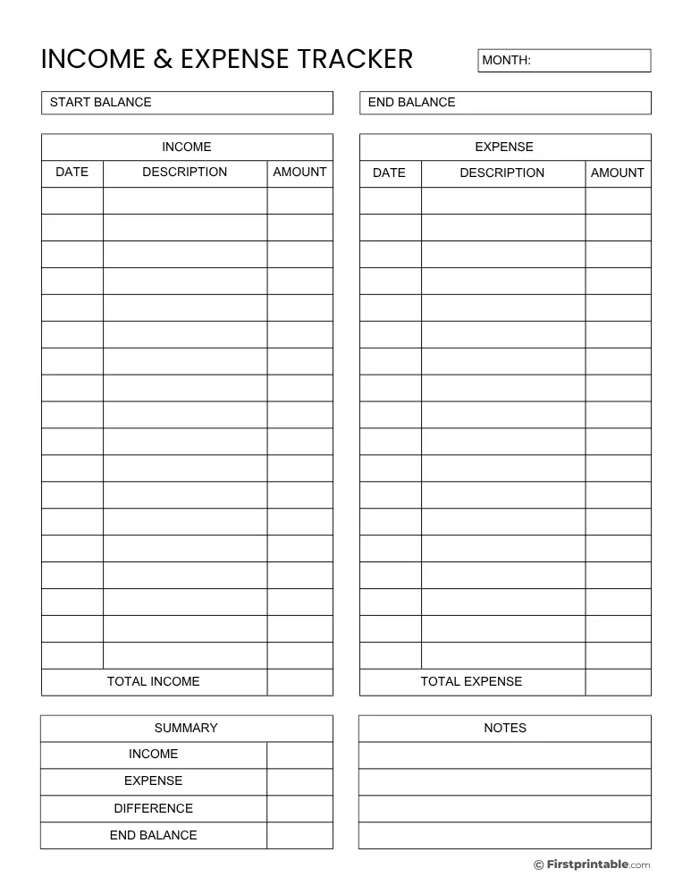 Business Expense Tracker Template 02
