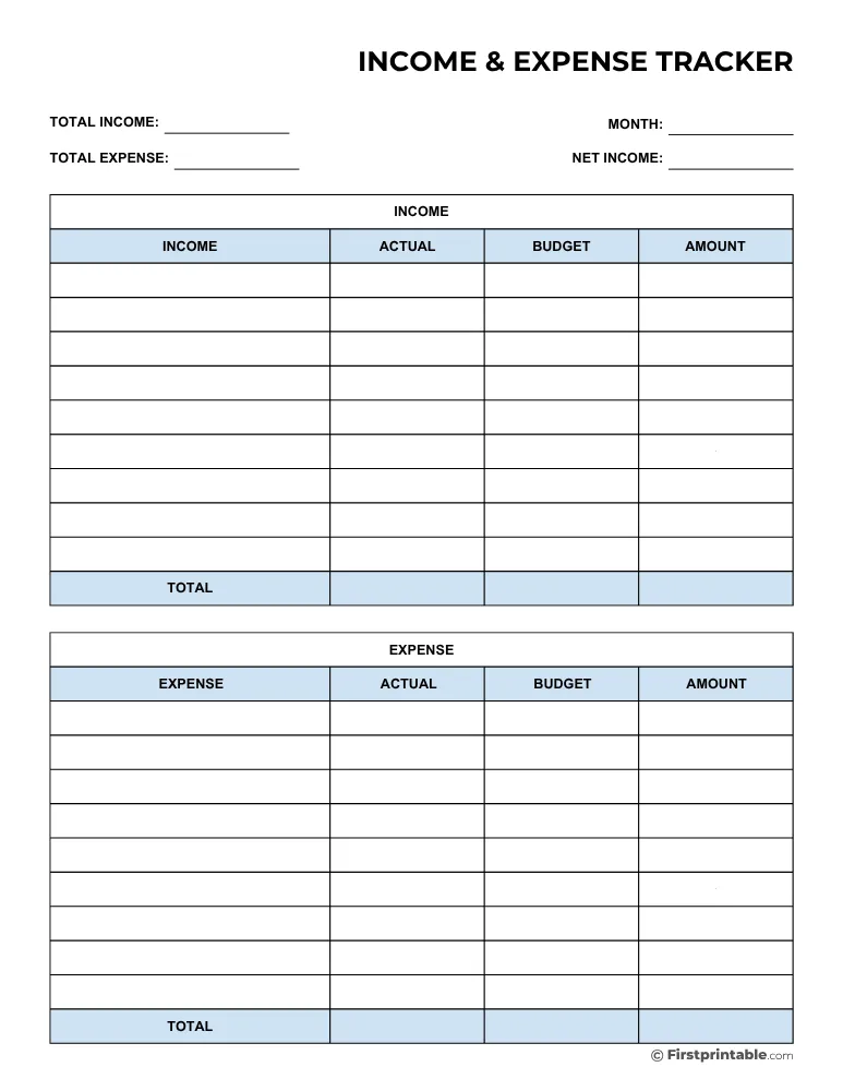 Business Expense Tracker Template 04