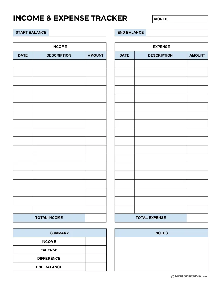 Business Expense Tracker Template 05