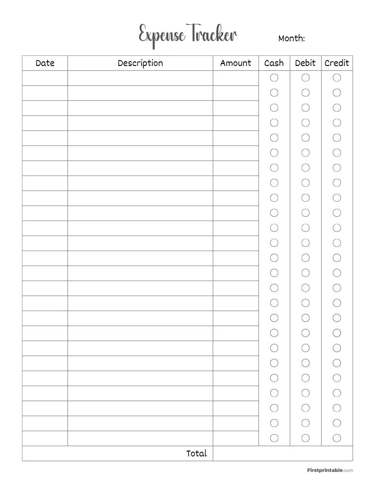 Expense Tracker Template 02