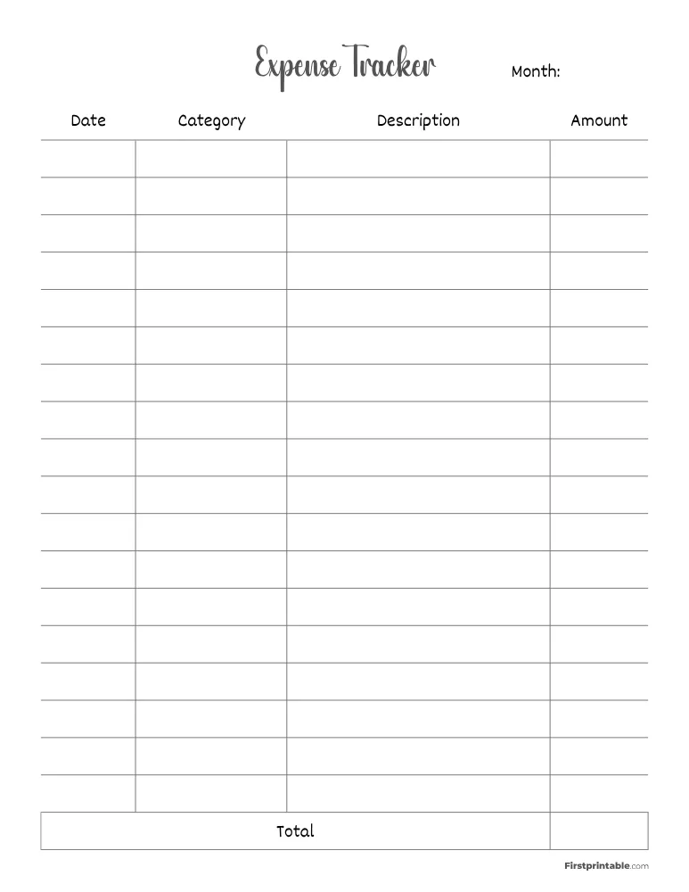 Expense Tracker Template 03