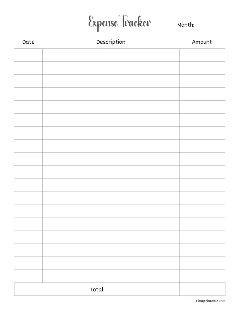 Expense Tracker Template 04