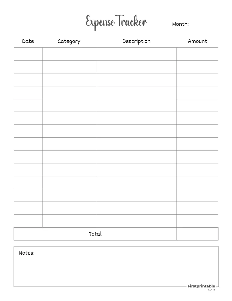 Expense Tracker Template 05