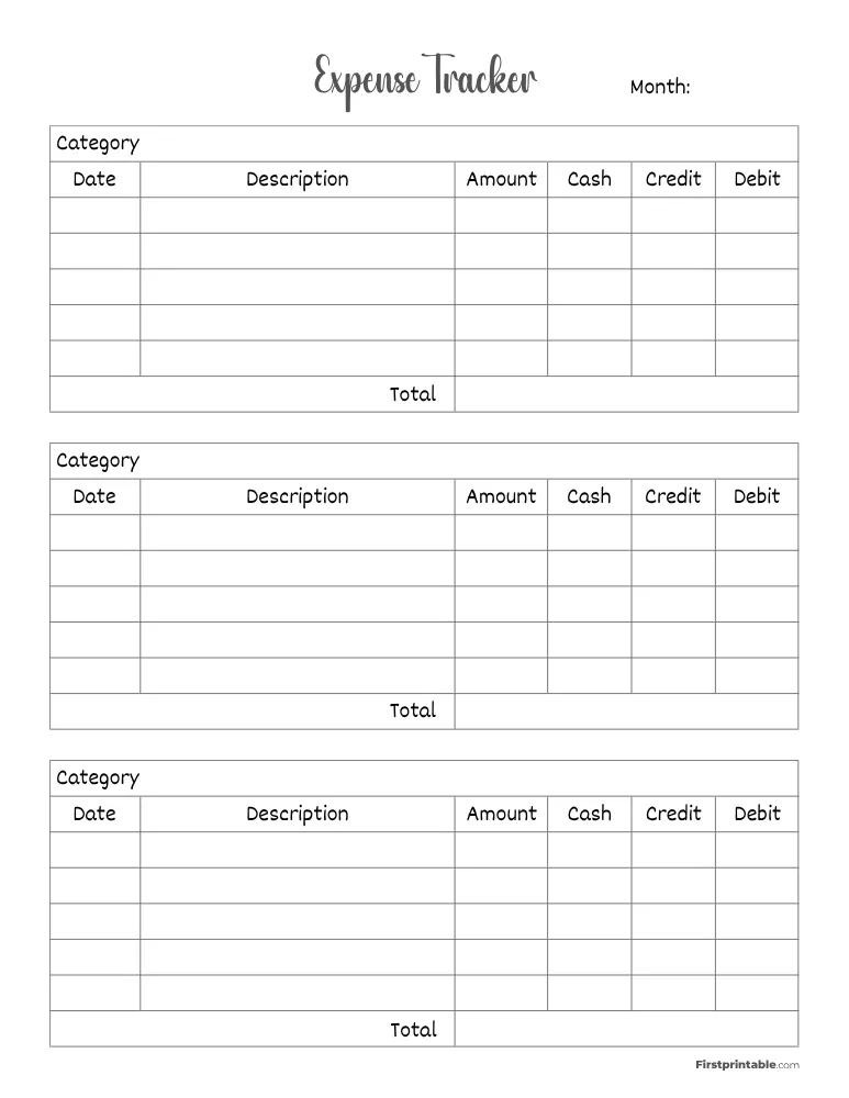 Expense Tracker Template 06