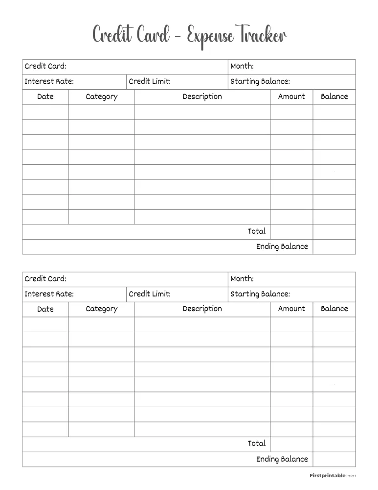 Expense Tracker Template 09