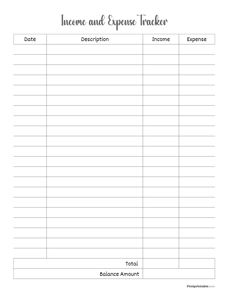 Expense Tracker Template 10