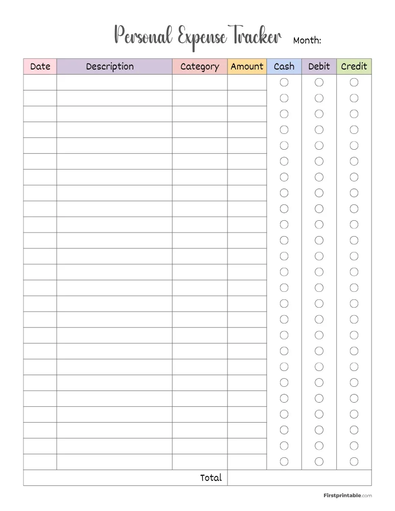 Expense Tracker Template 12