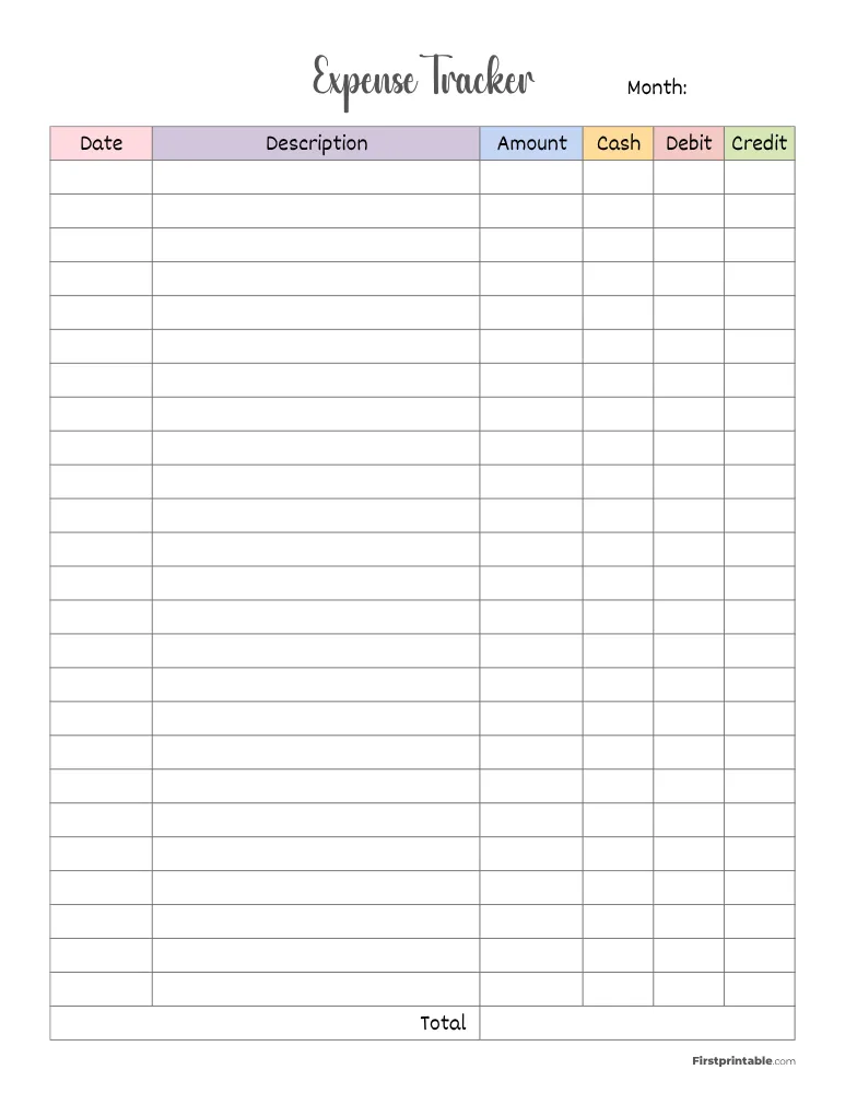 Expense Tracker Template 13