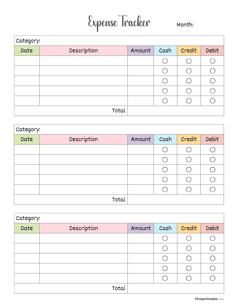 Expense Tracker Template 15