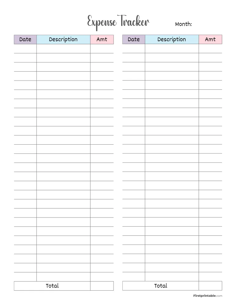 Expense Tracker Template 17